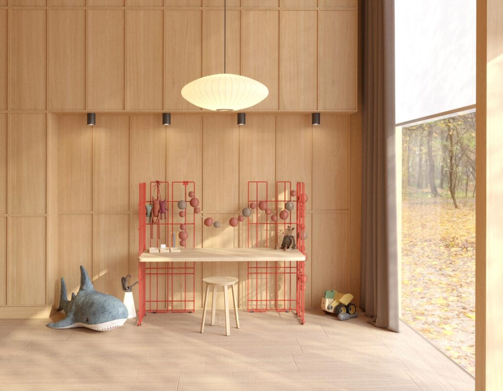 Bureau enfant design Wire, design Anne et Philippe Sorigué